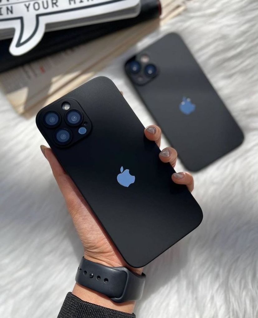 New Black PC Thin & Slim Case with Apple Logo