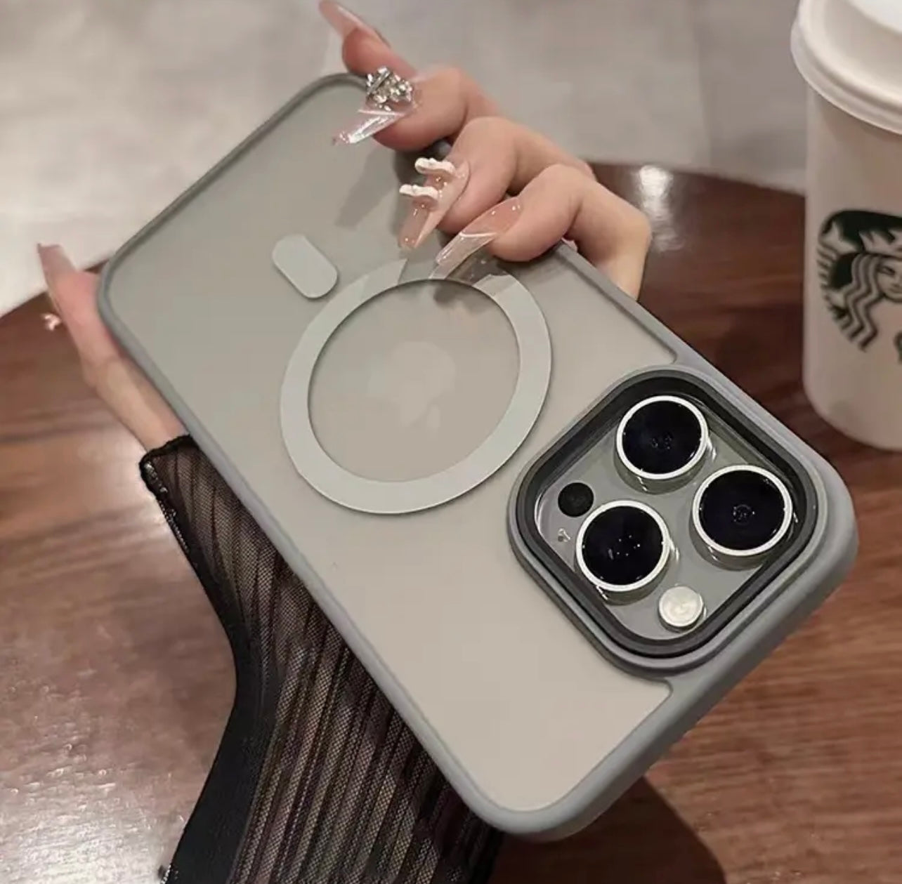 New Iphone Matte Natural Titanium Magsafe Airskin Case