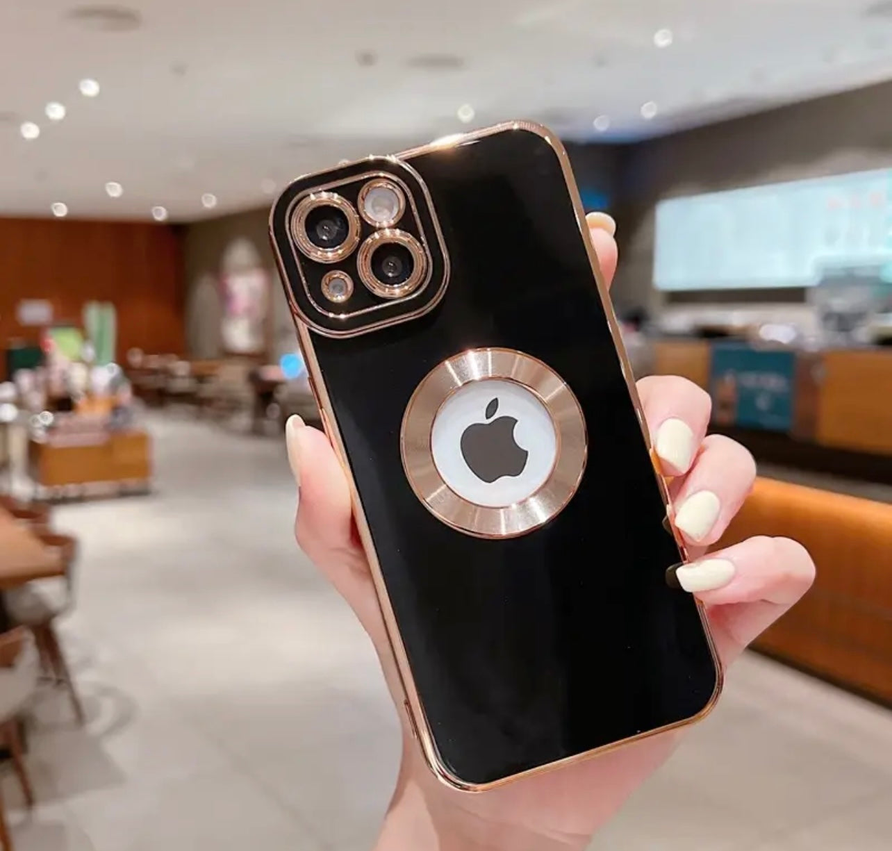 New Black & Gold Electro Hole CD Chrome Case