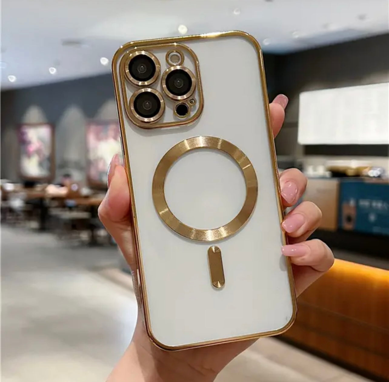 New Iphone Magsafe Chrome Case