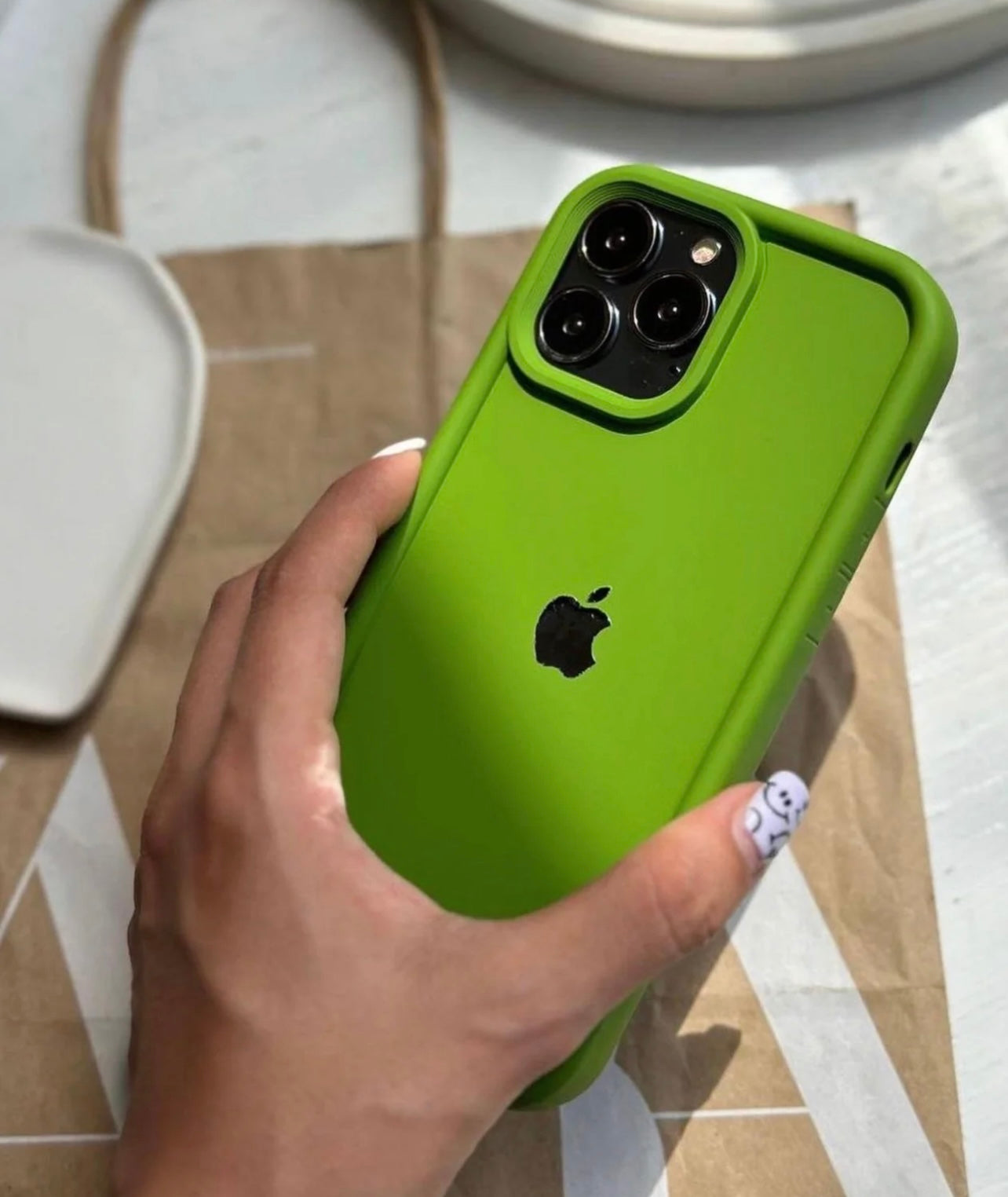 New Iphone Solid Silicon Super Soft Case