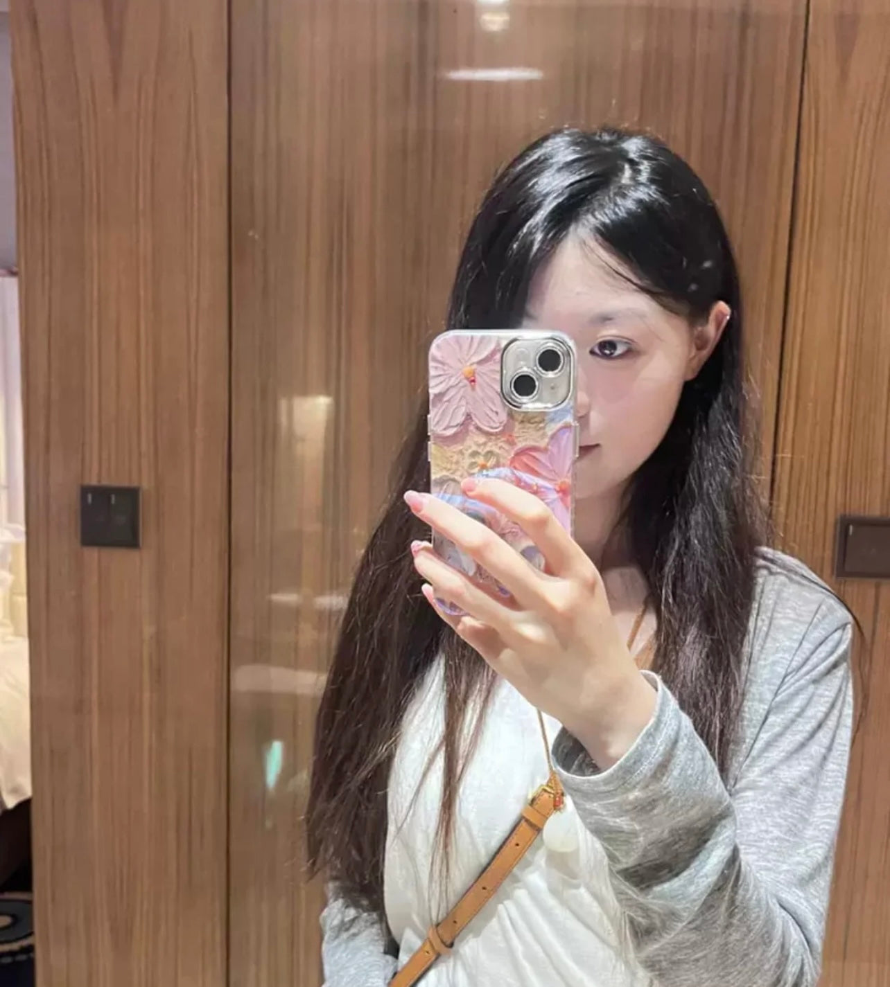 New Blooms Floral Iphone Case with Crystal Lenses Protector