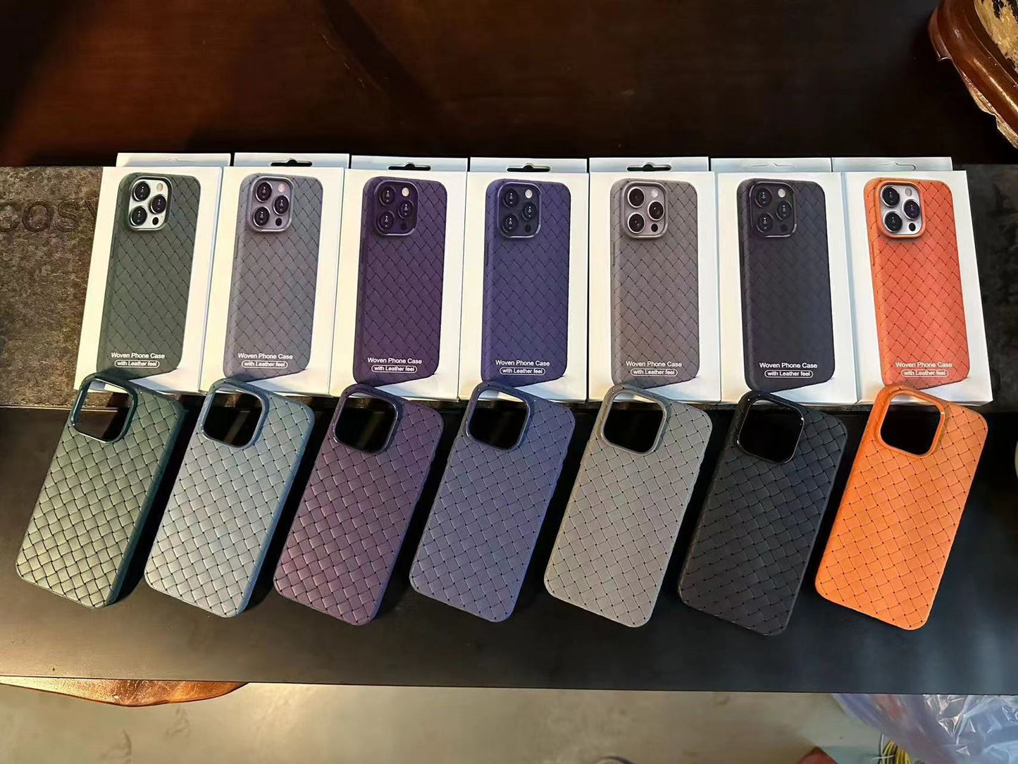 New Iphone Silicon Woven Phone Case