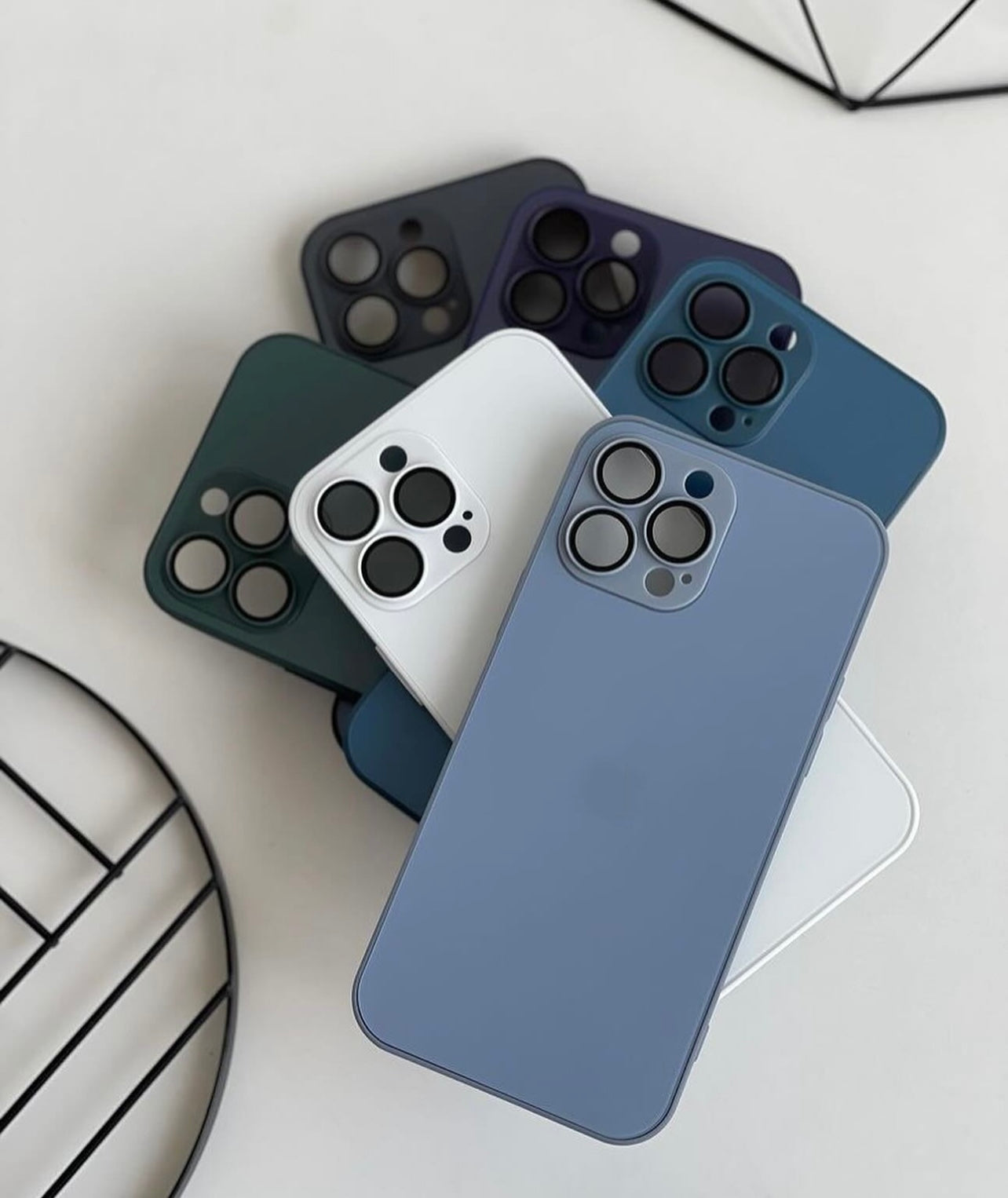 New AG Frosted Metallic Glass Case