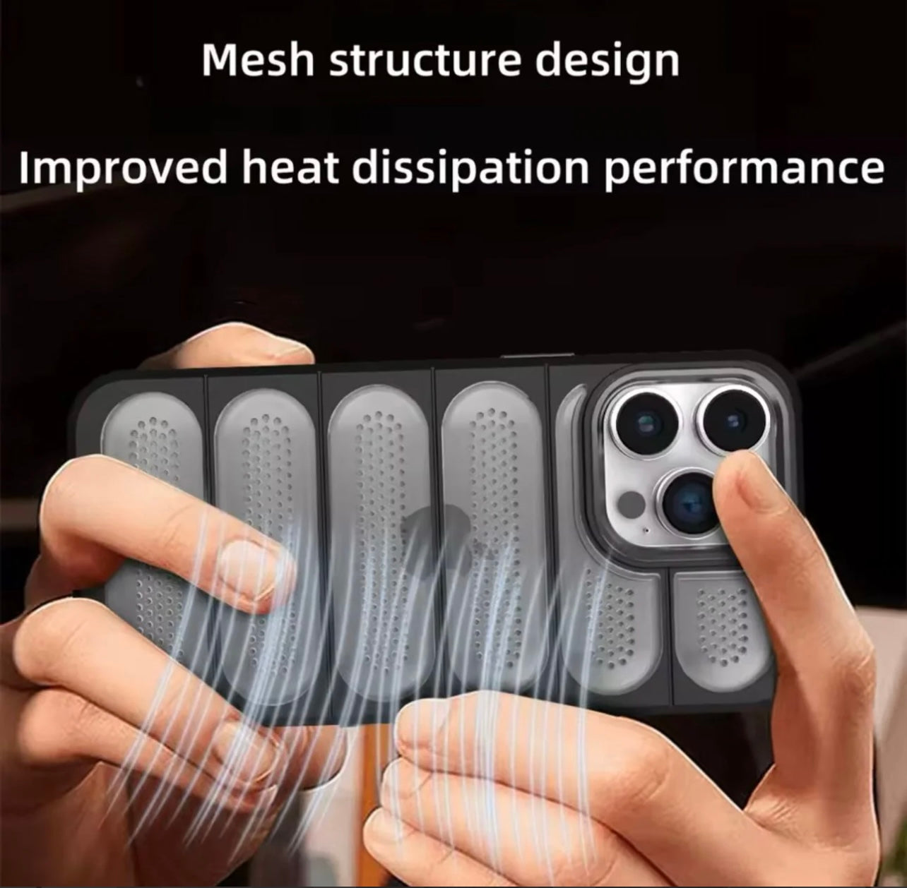 🔷Exclusive Heat Dissipation Breathable Hole Case🔷
