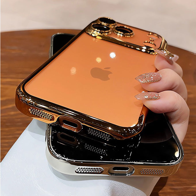 Crystal Clear Electroplated Frame Case (for iPhone 17 series)