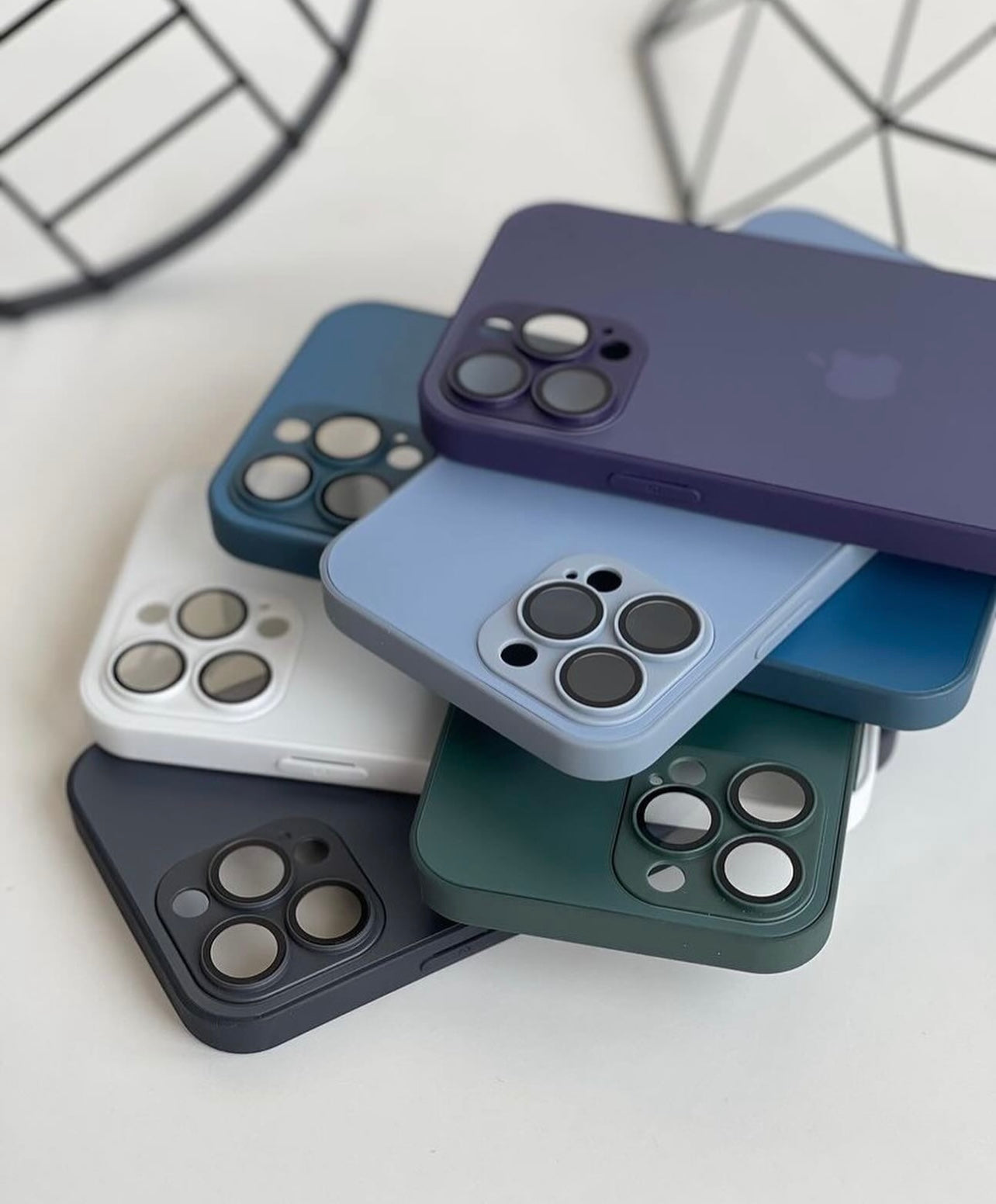 New AG Frosted Metallic Glass Case