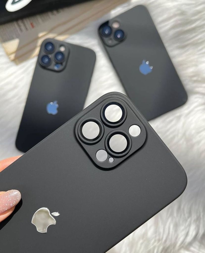 New Black PC Thin & Slim Case with Apple Logo