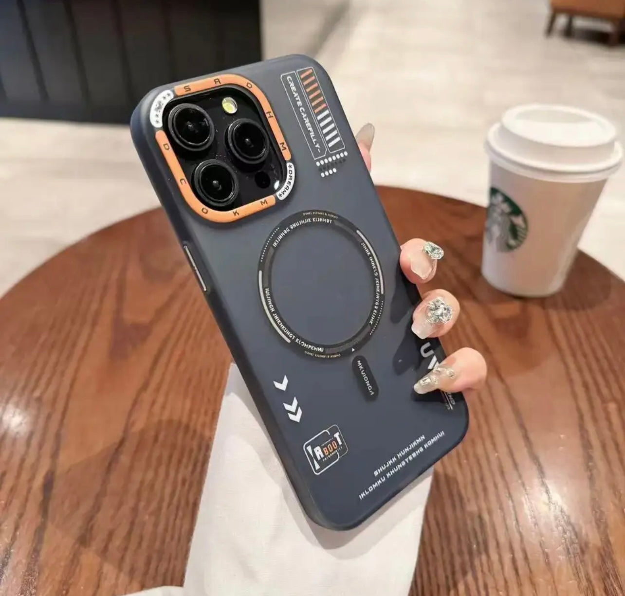 New iPhone Luxury Matte Mechanical Magsafe Phone Case