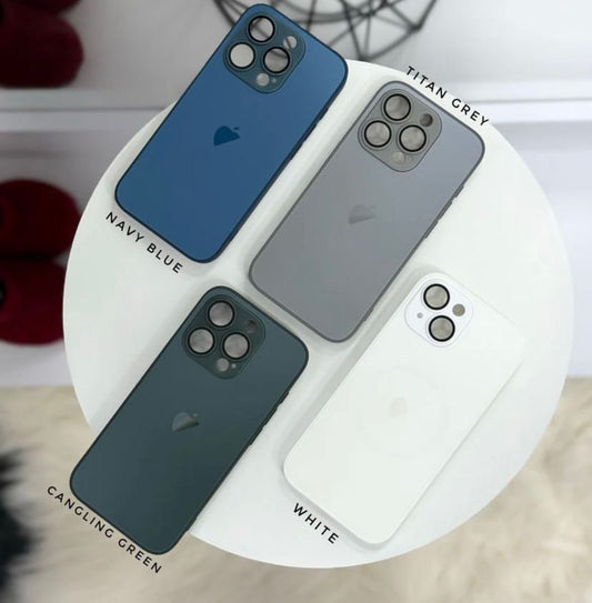 New AG Frosted Metallic Glass Case