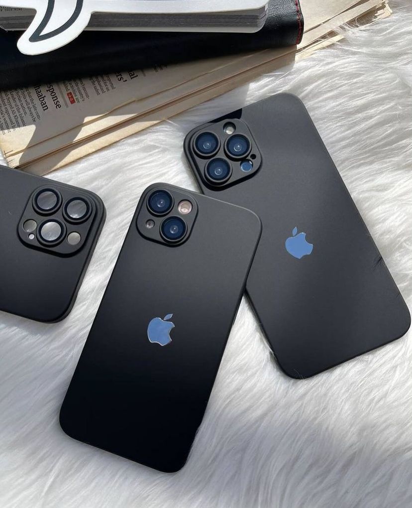 New Black PC Thin & Slim Case with Apple Logo