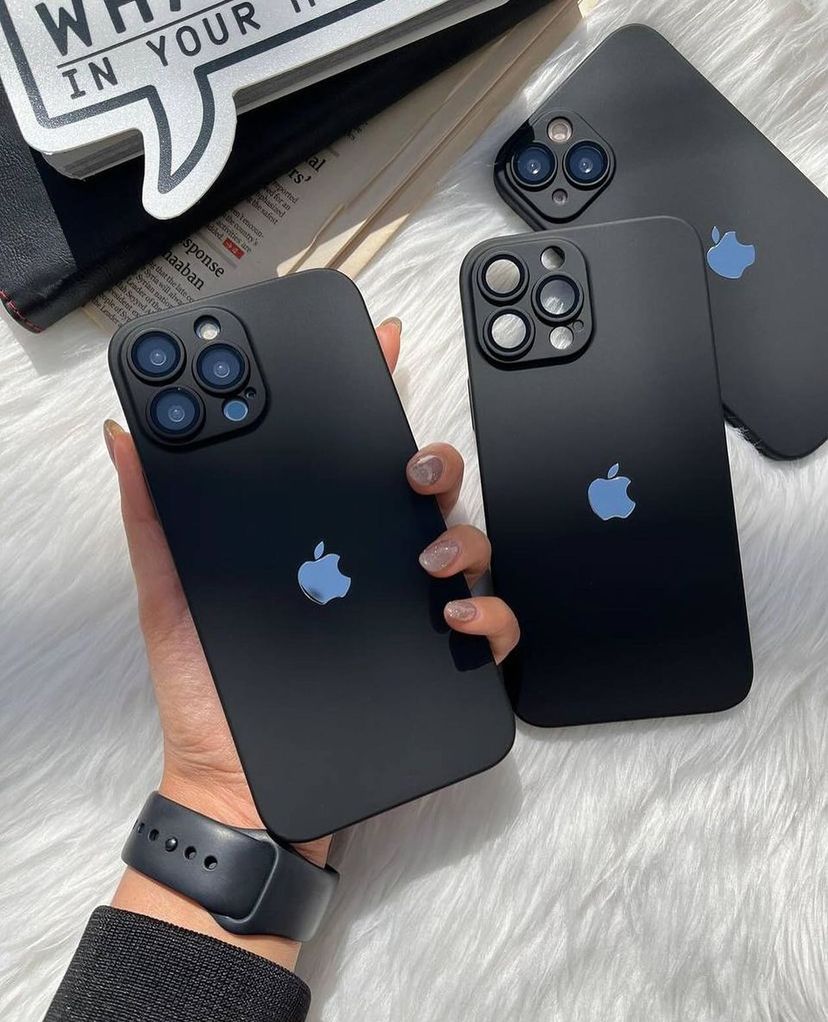 New Black PC Thin & Slim Case with Apple Logo