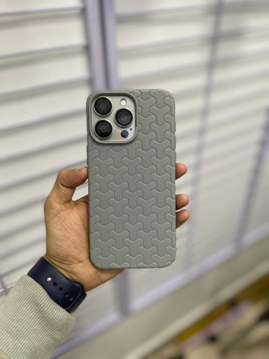 New Iphone Silicon Woven Phone Case