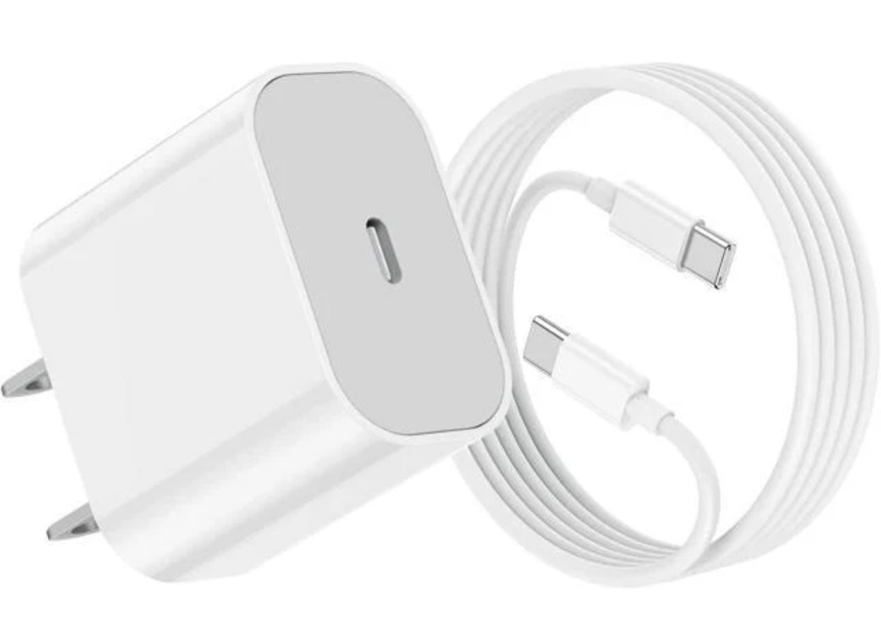 Complete Charger Set for Iphone 15 Series Type C to C Cable, 60W Fast Charging & 20W adapter