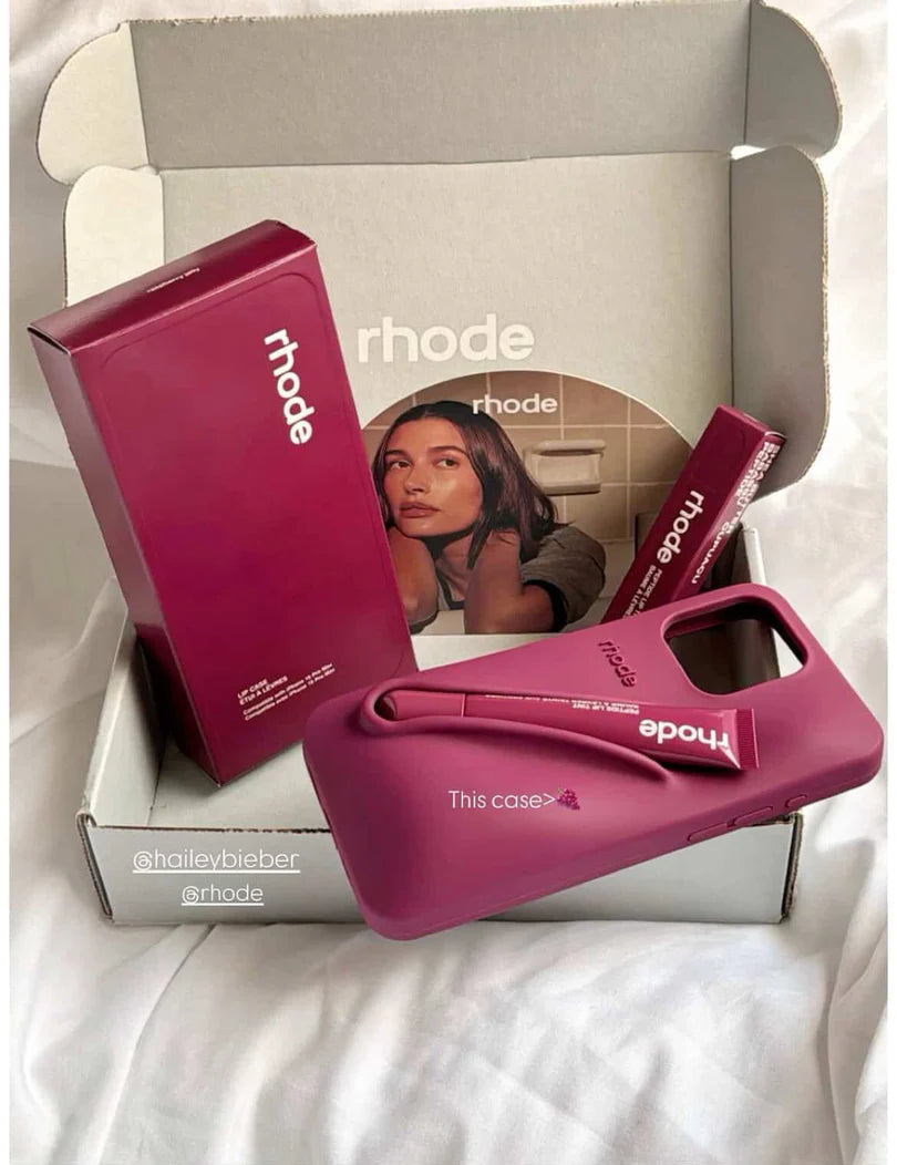 New Original Rhodes LipGloss 💄 Silicone Case With Box 🩶